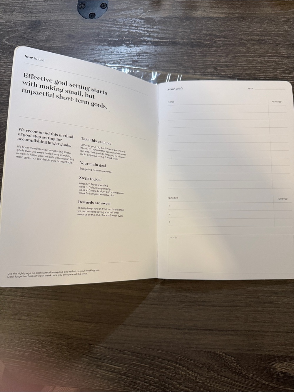 Cloth & Paper Goal Mapping Notebook - Picture 3 of 6
